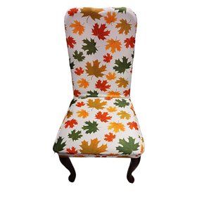 Chair covers fall leaf design Thanksgiving set of 2 NEW